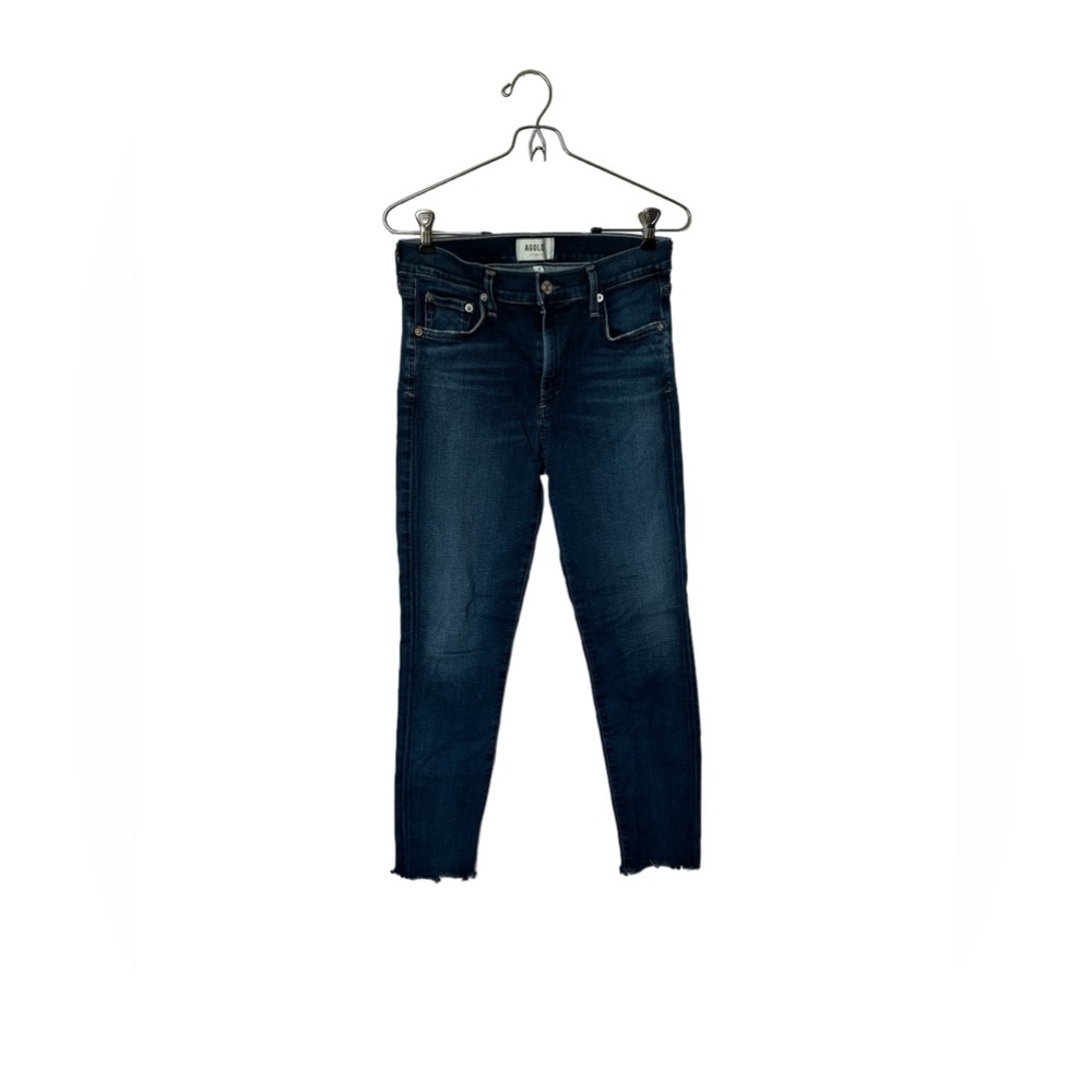 💙 AGOLDE 💙 Size 28 Skinny High-Rise Jeans w/ raw hem a19